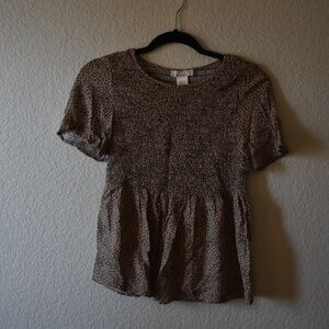 Cheetah Print Blouse